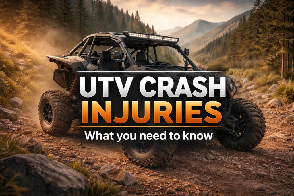 UTV crash injuries off-road vehicle crash