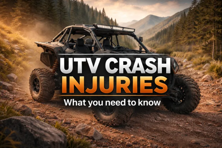 Lesiones en accidente de UTV accidente de vehículo todoterreno